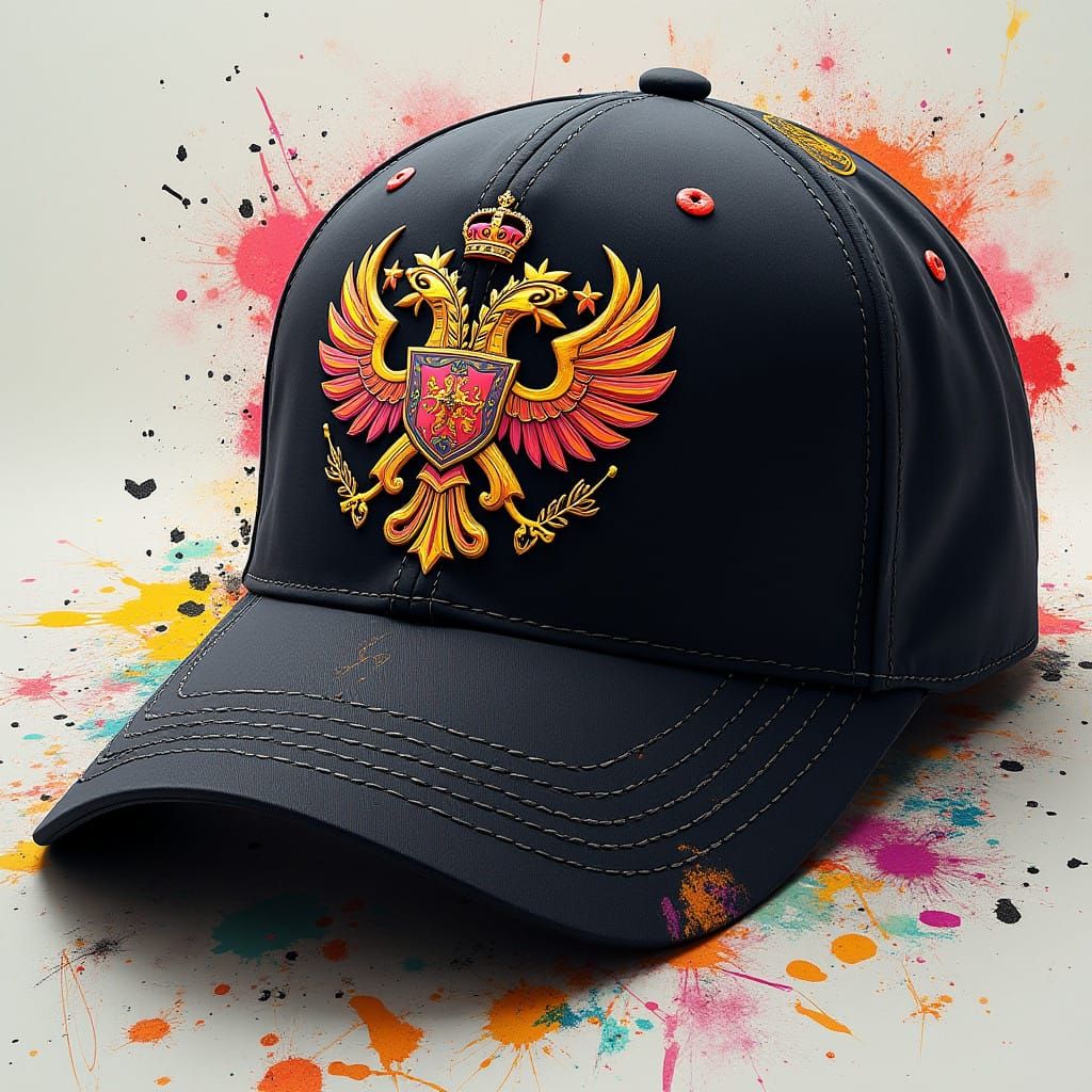Sleek Ball Cap with Vibrant Merritt Coat of Arms Emblem in D...