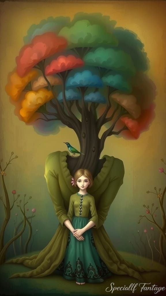 Enchanting Fantasy Portrait in Vibrant Colors