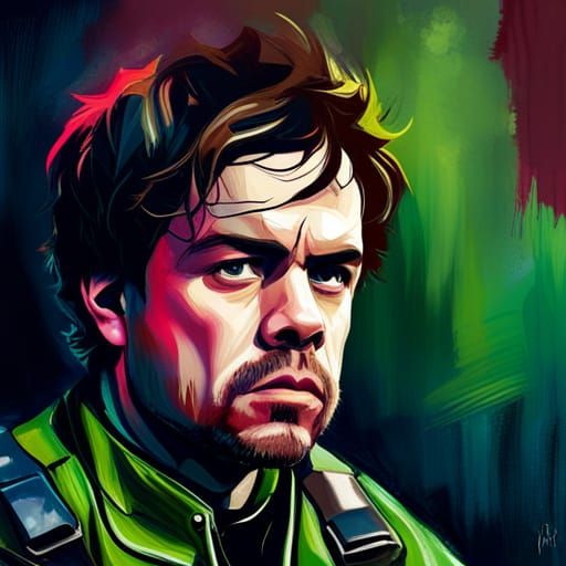 Peter Dinklage as Chris Redfield in Graffiti Art