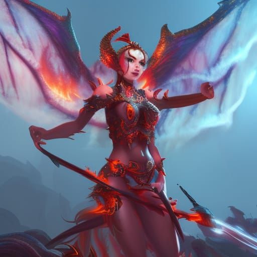 Fire demon princess