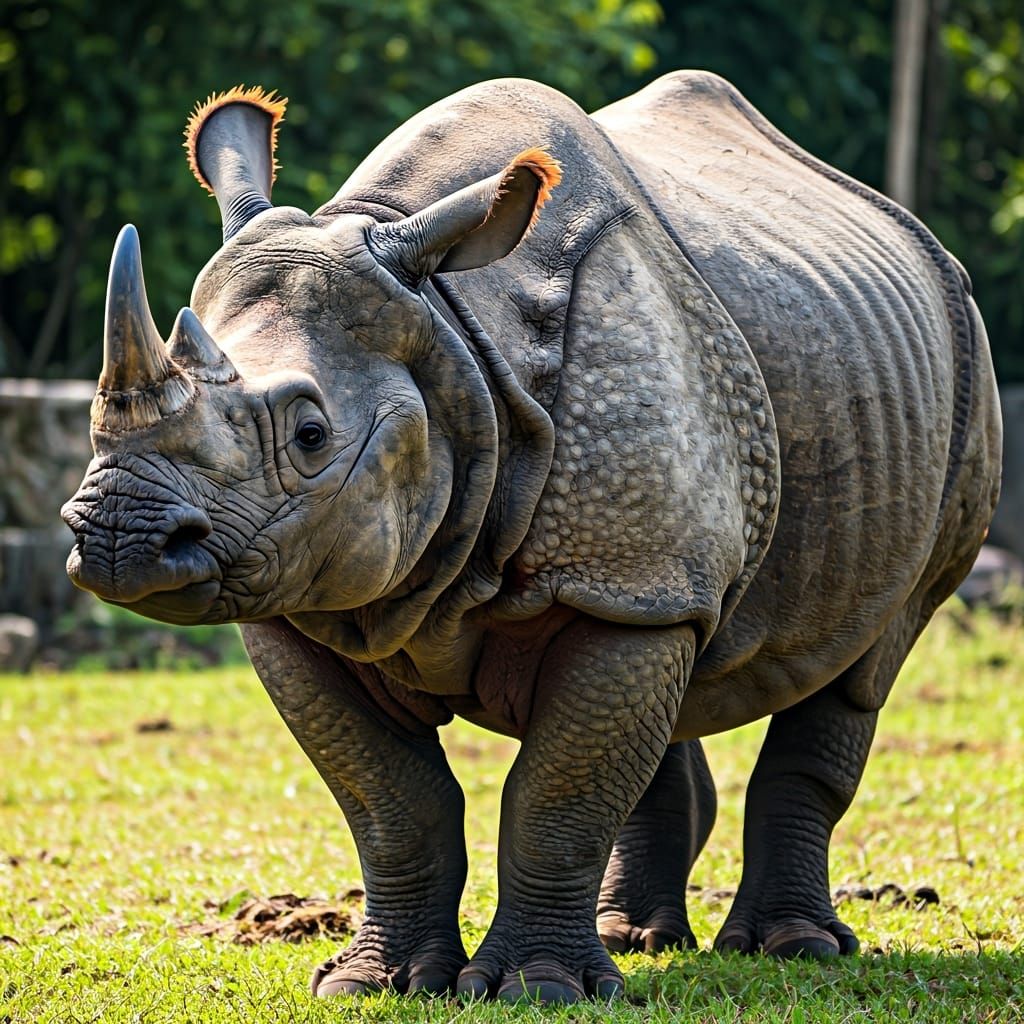 The Vietnamese Javan rhinoceros (Rhinoceros sondaicus annamiticus), also known as the Indo-Chinese Javan rhinoceros, is ...