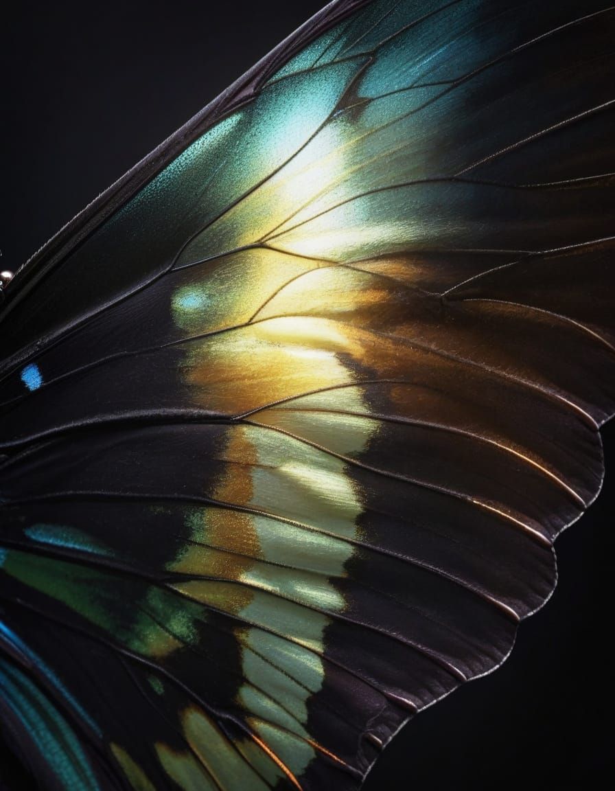 Fantastic Detailed Butterfly Wing Closeup
