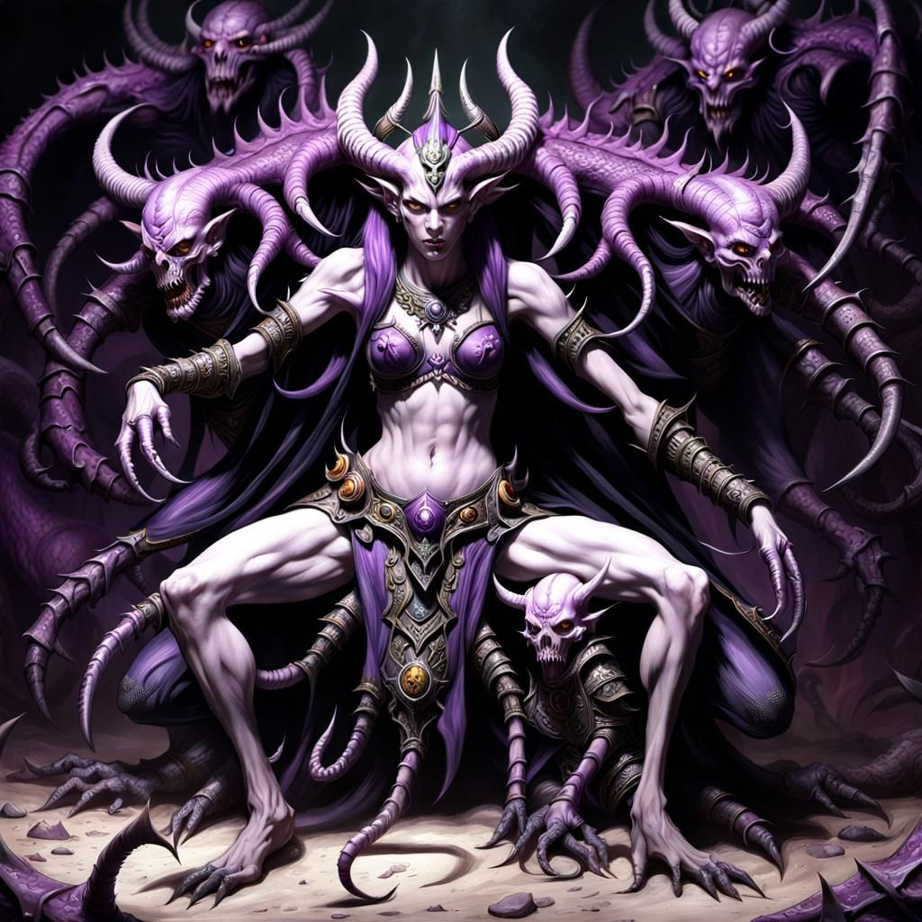 Daemon of Slaanesh: Dark Fantasy Concept Art