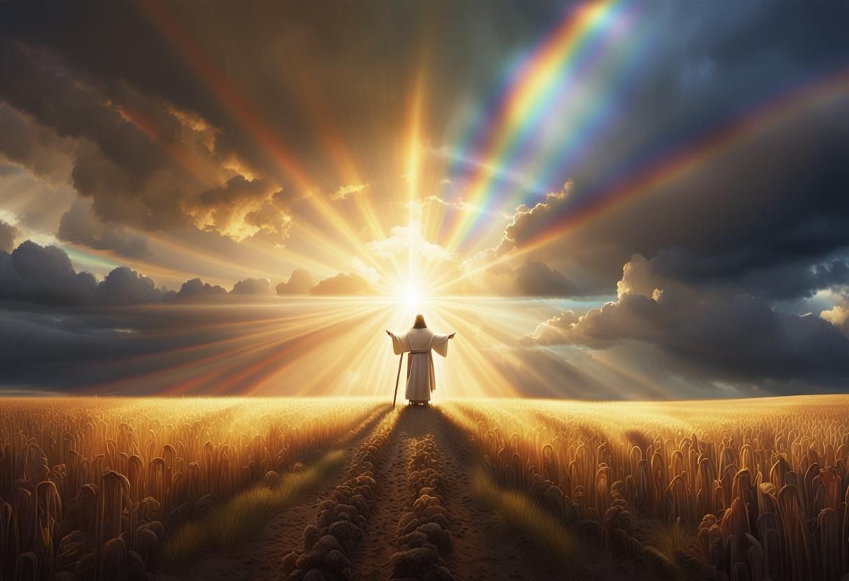 Jesus Gazing at Crosses Concept Art