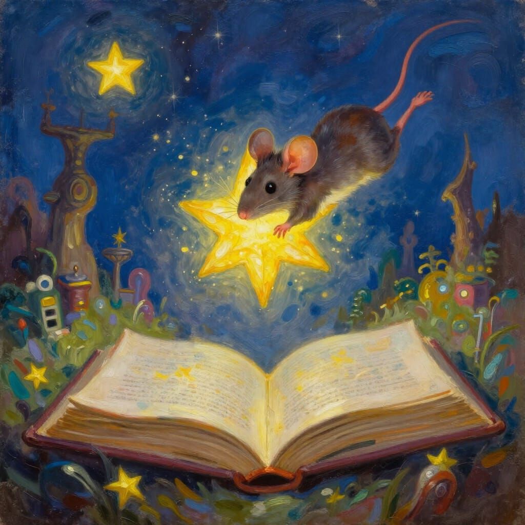 Heroic Mouse Falls From Star in Fairytale World