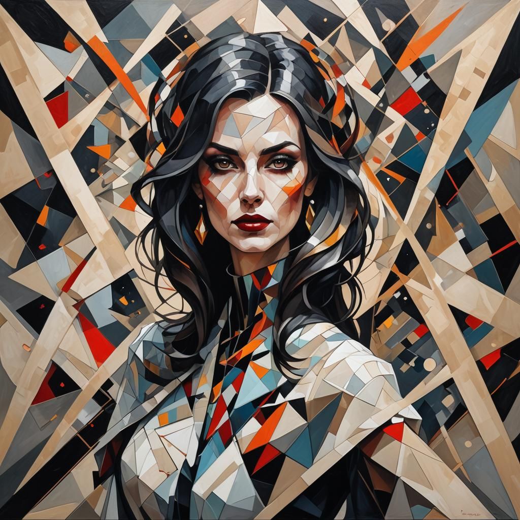 Geometric Abstract of a Classy Lady