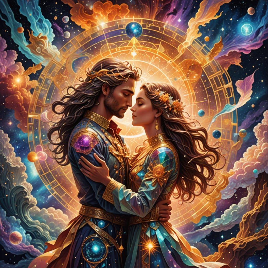 Surreal Cosmic Joy in Ethereal Holographic Form