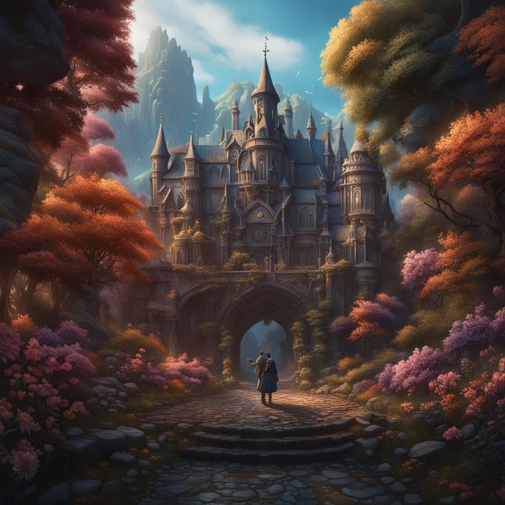 Fantastical Matte Painting in Deep Color