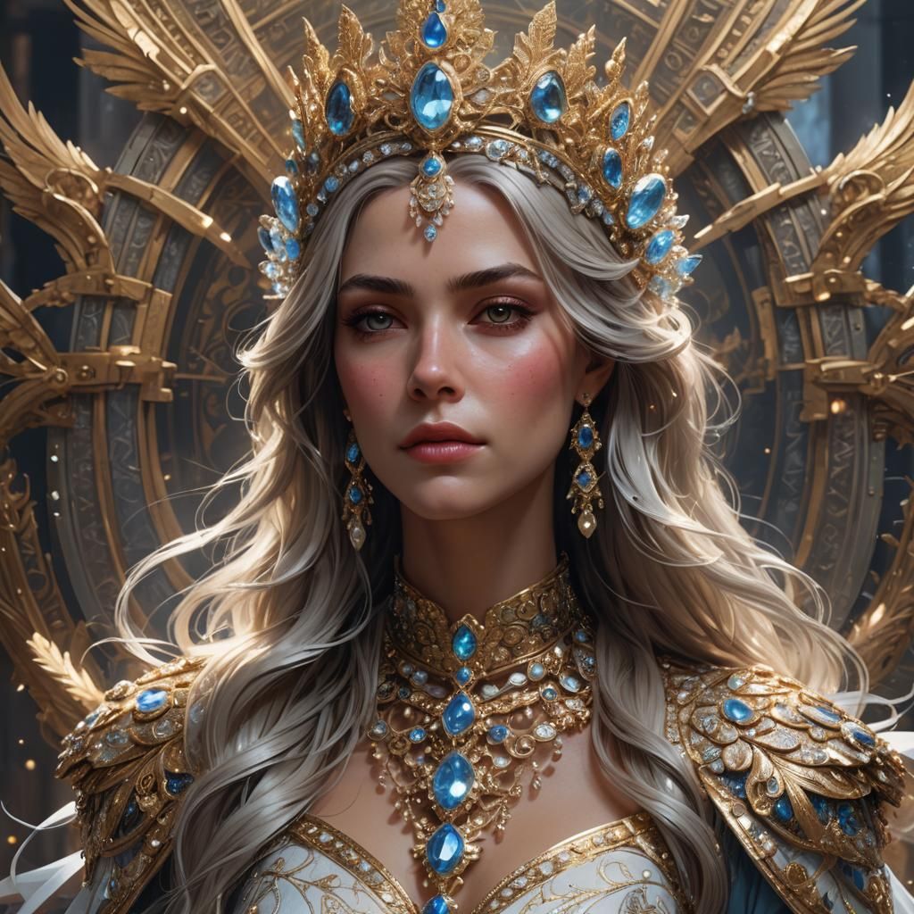 Queen Dibella Portrait in Baroque Splendor