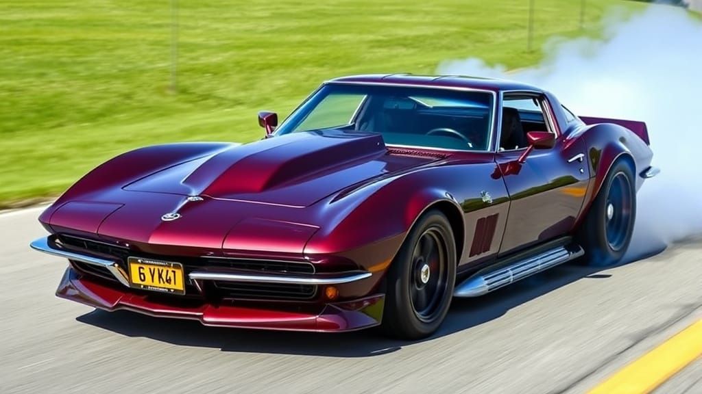 Fuel Injected Stingray Accelerates Past Super Stock Dodge