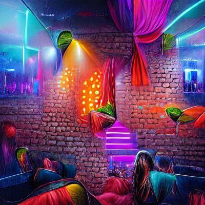 Jaipur Nightclubs: Colorful 3D Digital Artwork