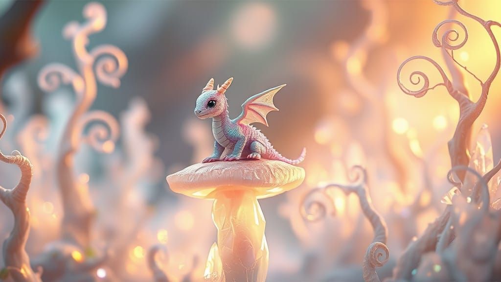 Glimmertail, a Smol Glitterflame Floof