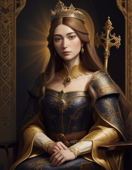 Eleanor of Aquitaine in Golden Regalia