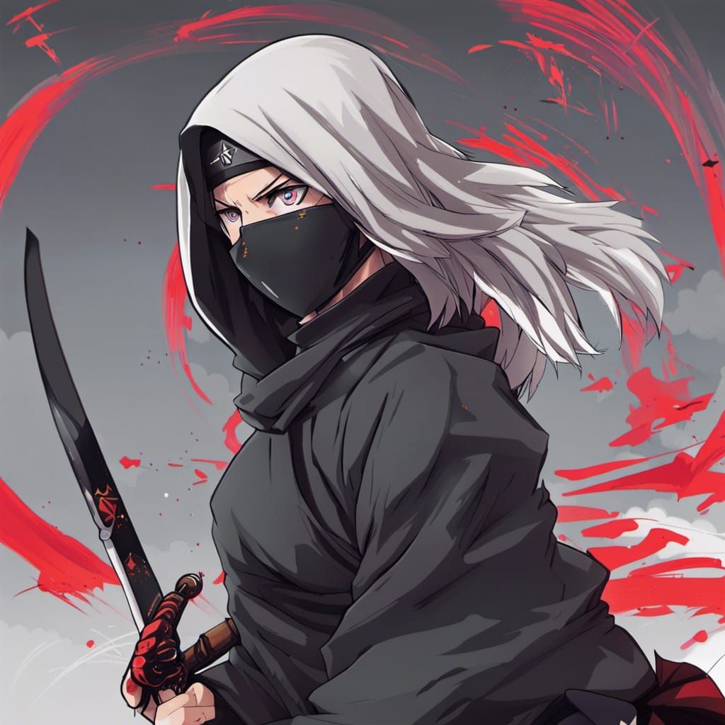 Akatsuki Ninja Lone Wolf with Jougan Eye