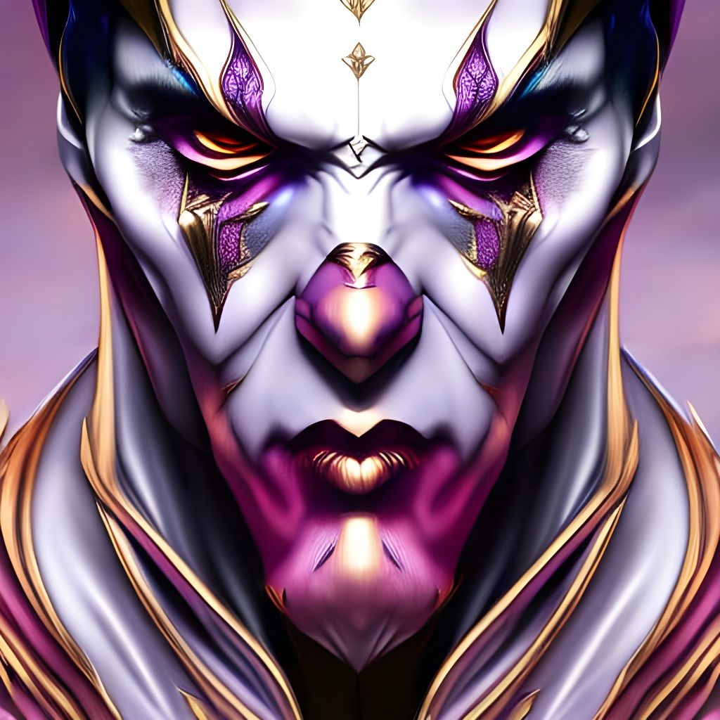 Terrifying Clown Portrait with Dynamic Lighting