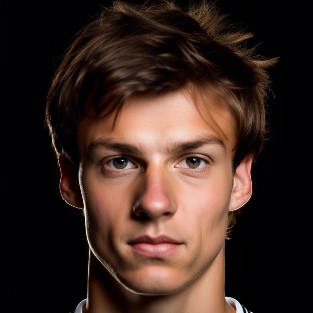24 year old German soccer player portrait