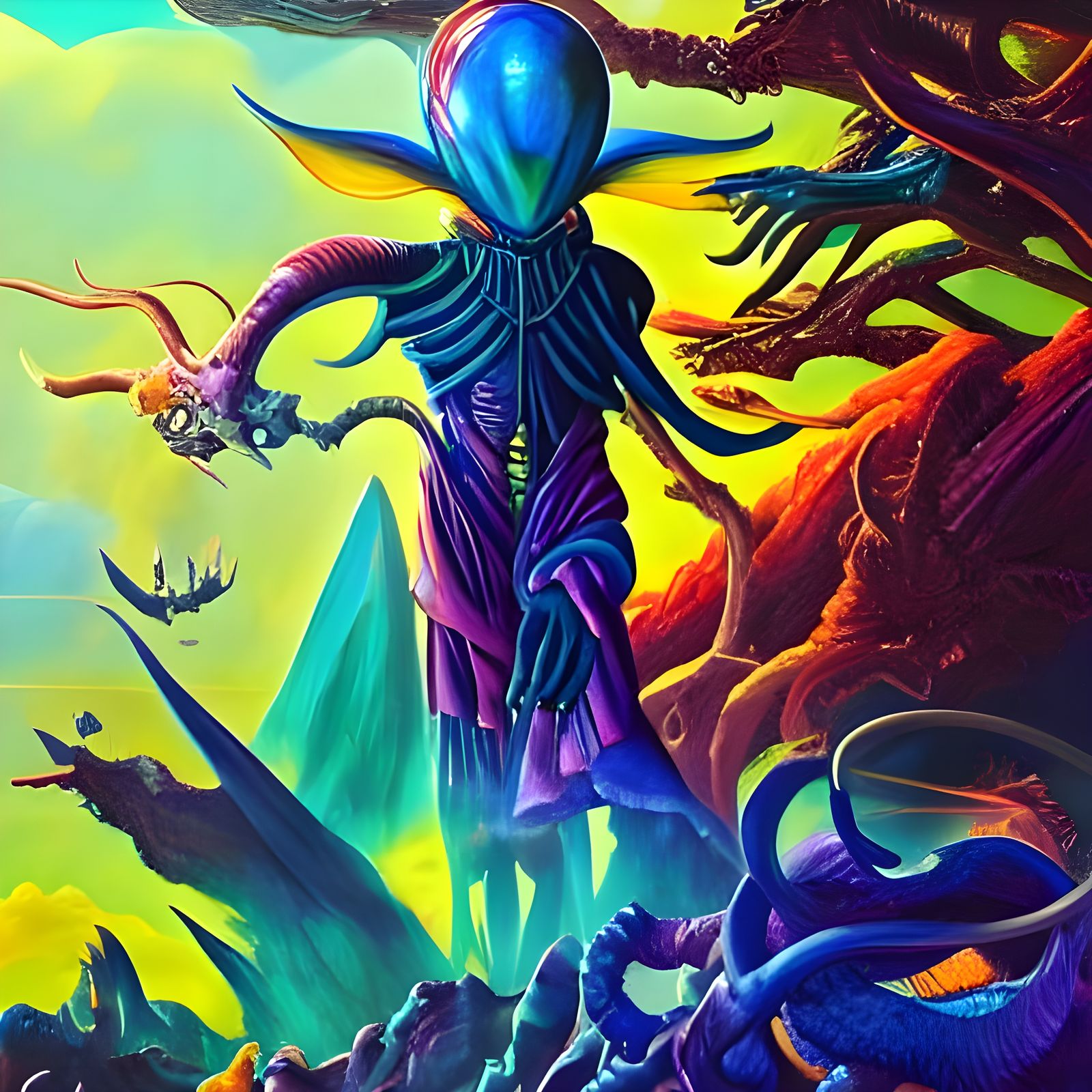 Abstract Depiction of Non-Demiurgic Life