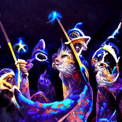 A Group of Magical Cats