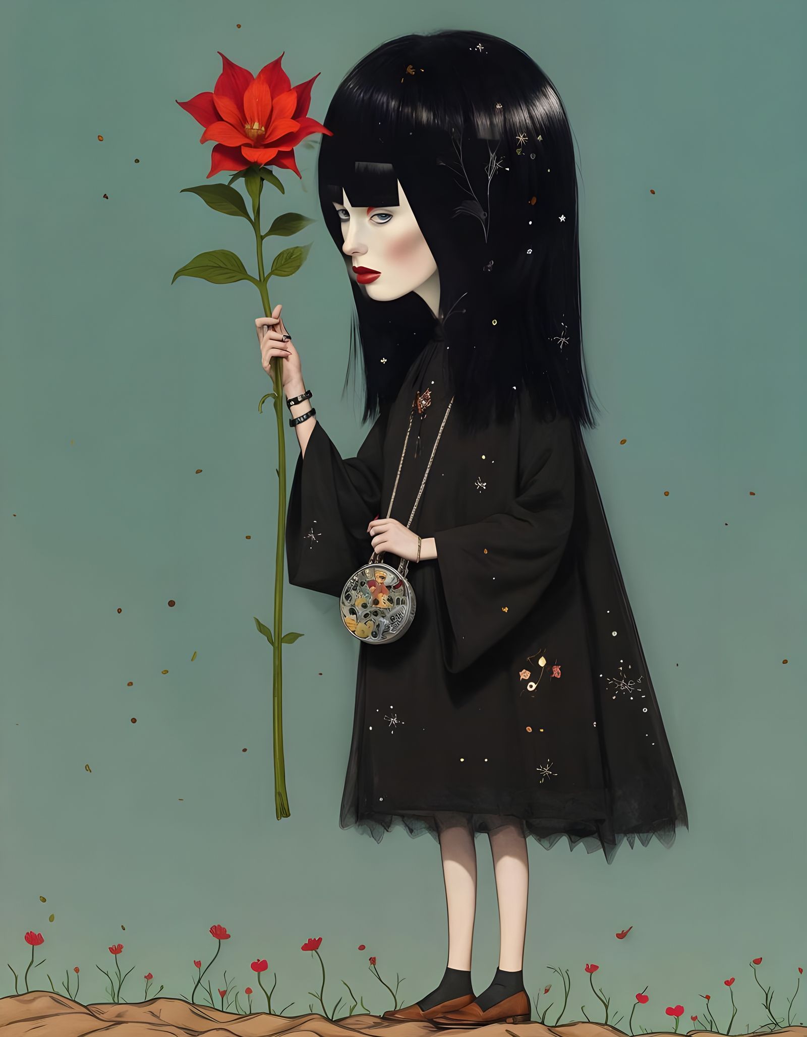 Fashionable Tradwife Portrait