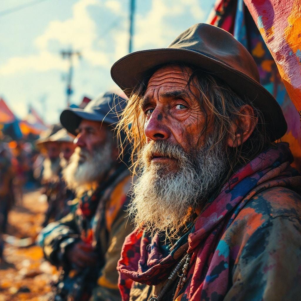 Impressionist Homeless Tent City