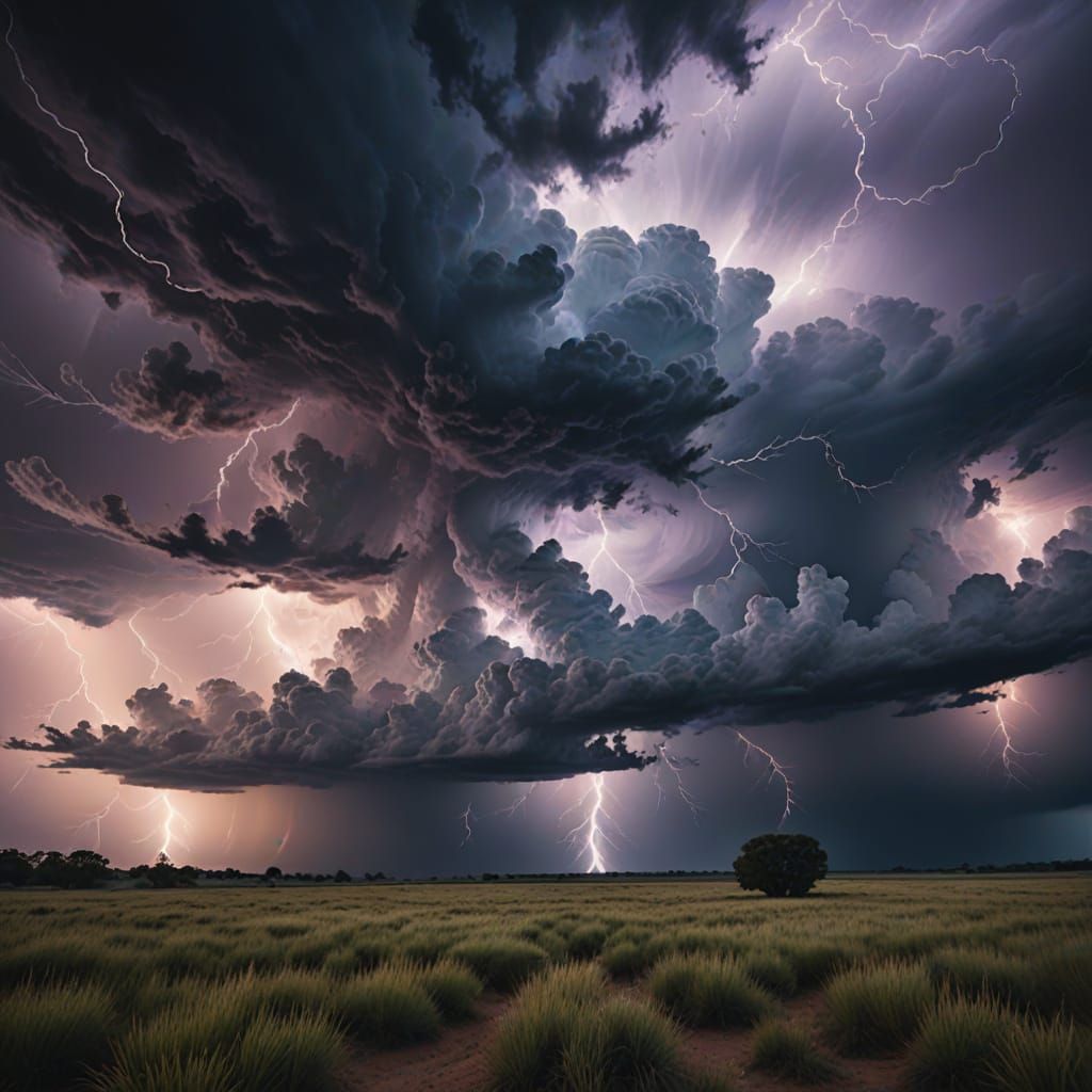 Dreamy Stormy Skies in Soft Focus Photography