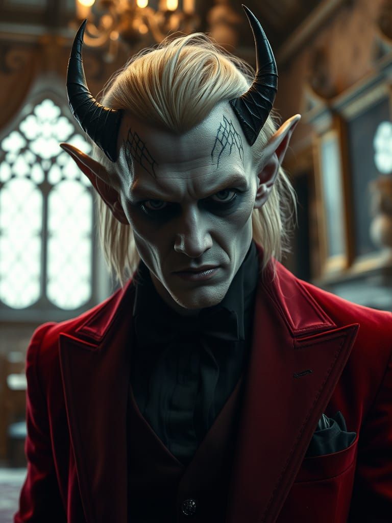 Gothic Goblin Vampire in Victorian Manor