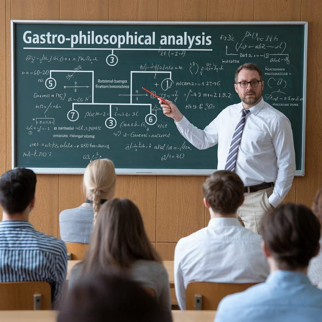 Gastro-Philosophical Analysis with Math Symbols