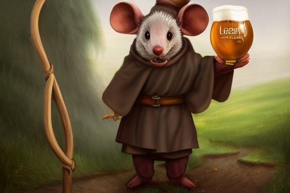 Merry Mouse Friar Brewing Ale in Castle Yard