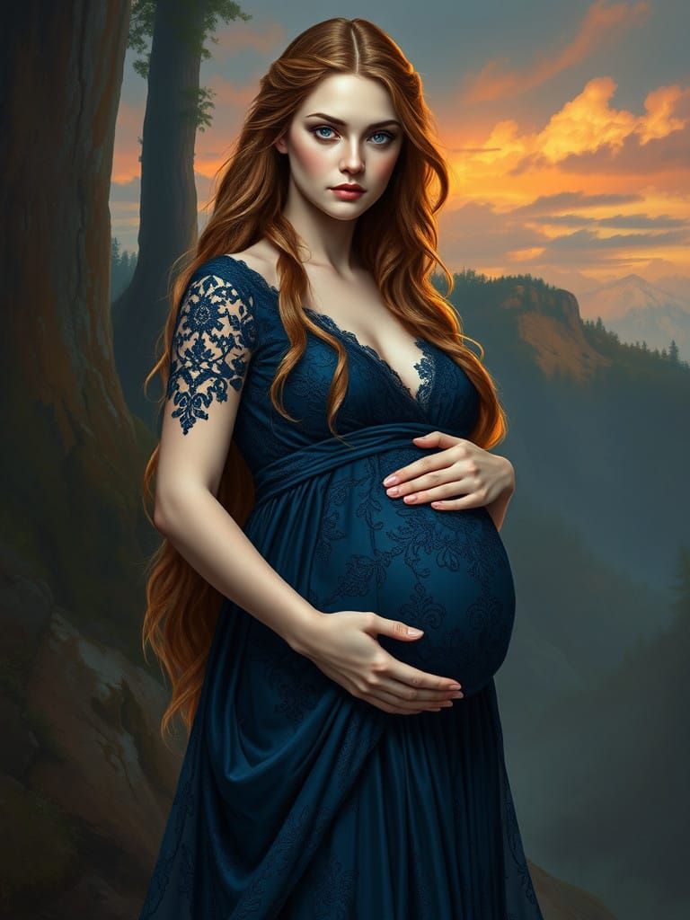 Ethereal Feyre Motherhood Portrait