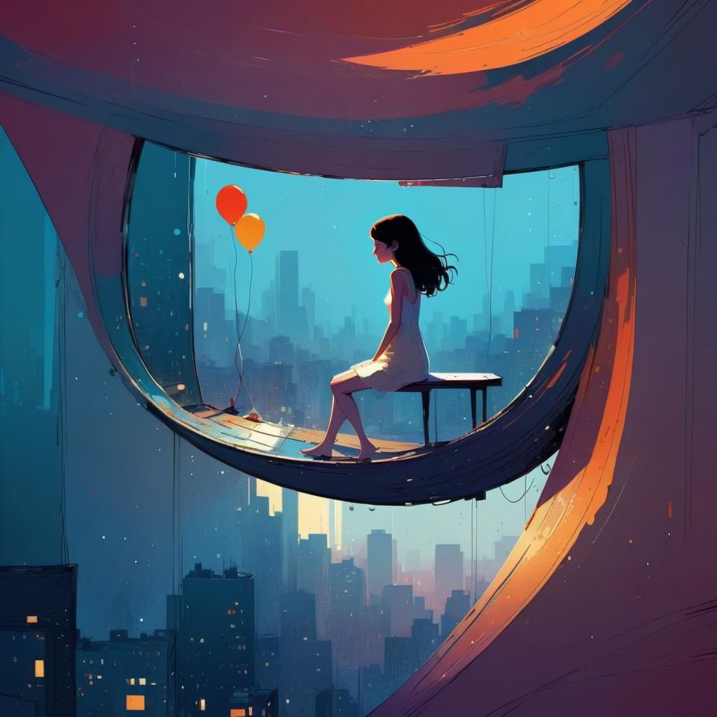 Lonely Lifetime? Abstract Digital Web Comic