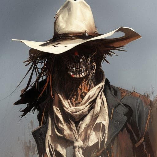 Sinister Scarecrow Cowboy, Fantasy Style