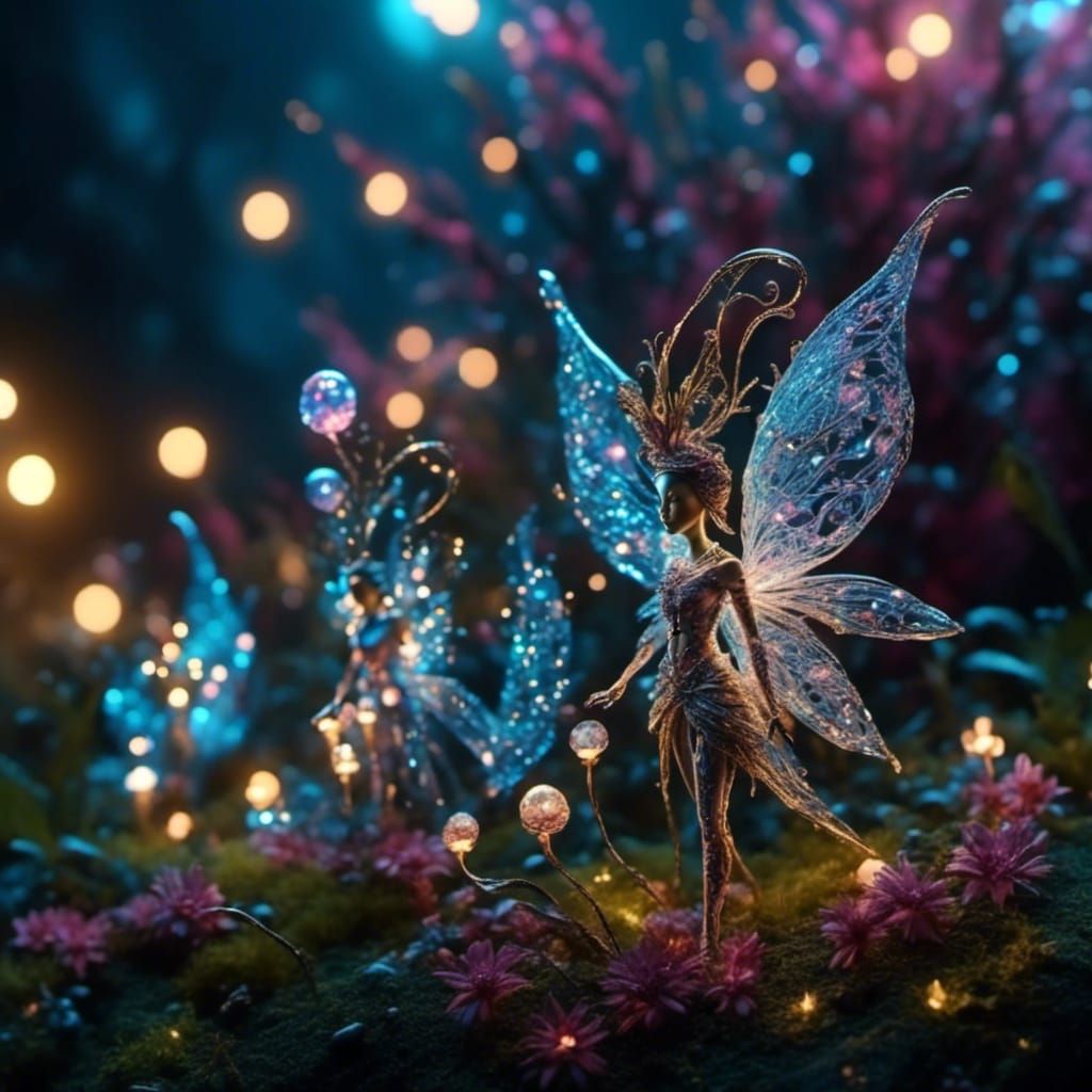 Bioluminescent Fairies in 4K HDR 3D