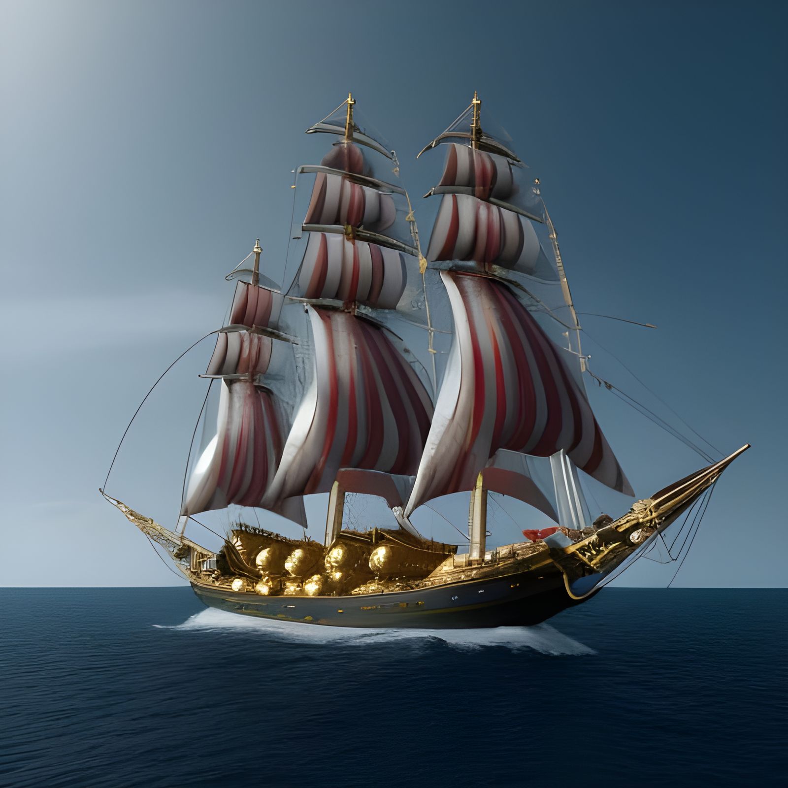 Baroque Jewel Ship Sails into Outer Space
