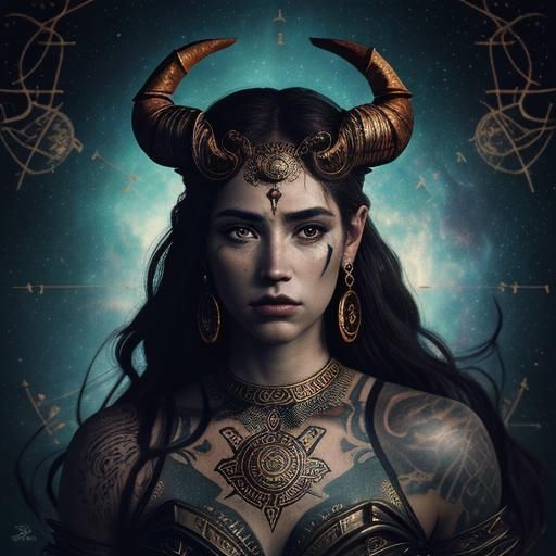 Aries Goddess: Siren of Mars and Constellations