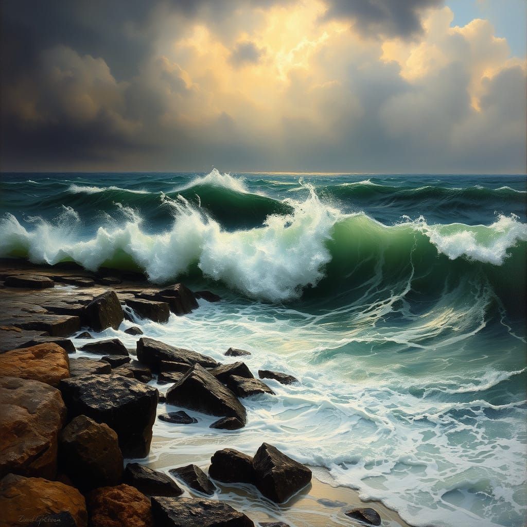 Turbulent Brine in Dramatic, Expressive Style