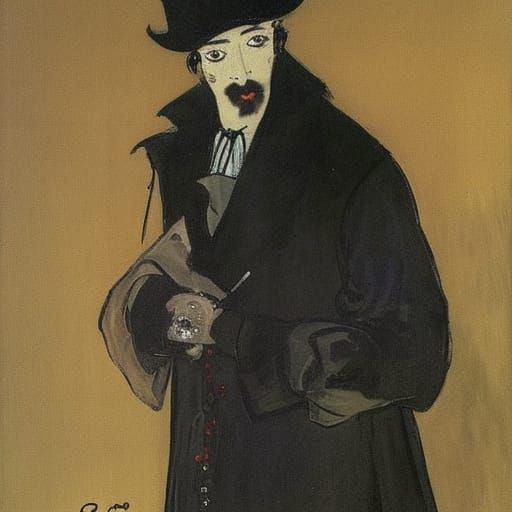 Vampire Lord Portrait in Classical Style