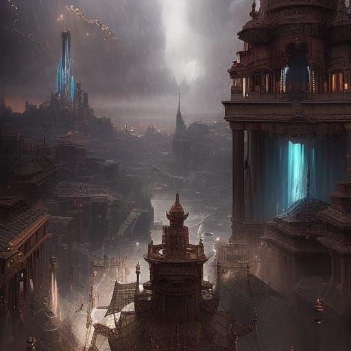 Epic Helping Hands in Digital Matte Painting