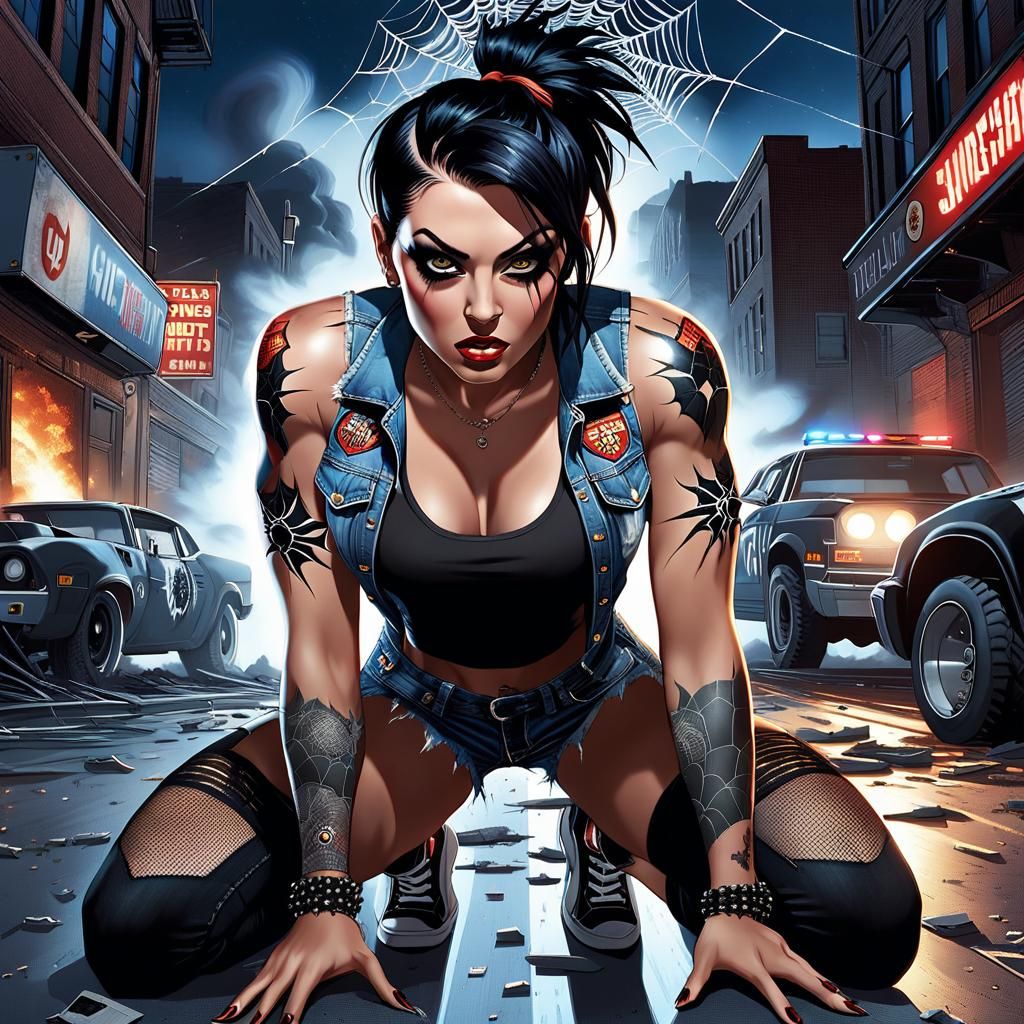 Punk Spider-girl, don't mess with her 👊