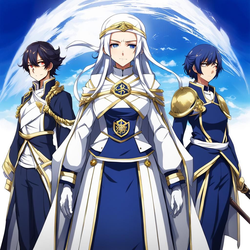 Saint Helena Personified in Anime Key Visual Style