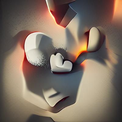 Broken Heart in Volumetric Lighting