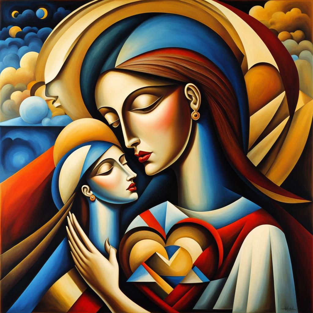 Surreal Heart Within Heart: A Hyperdetailed Love