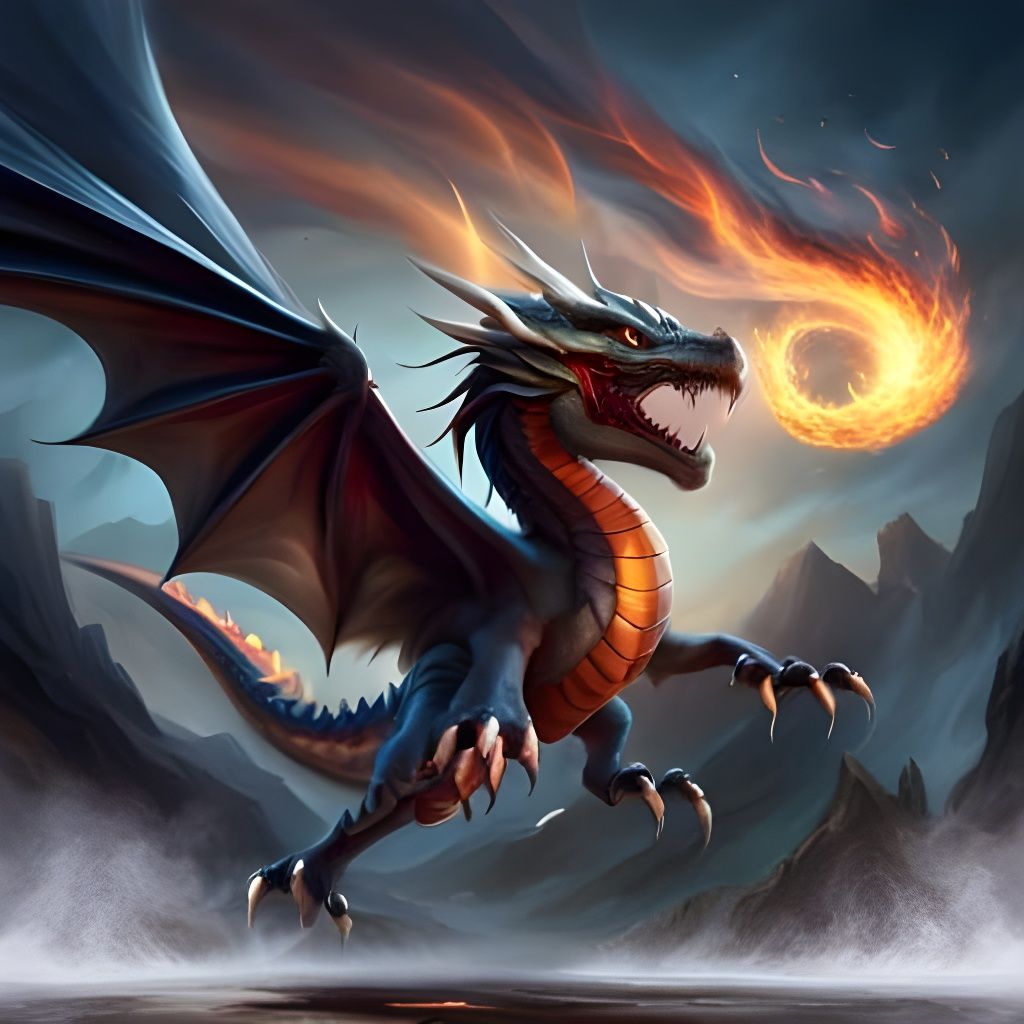 angry dragon