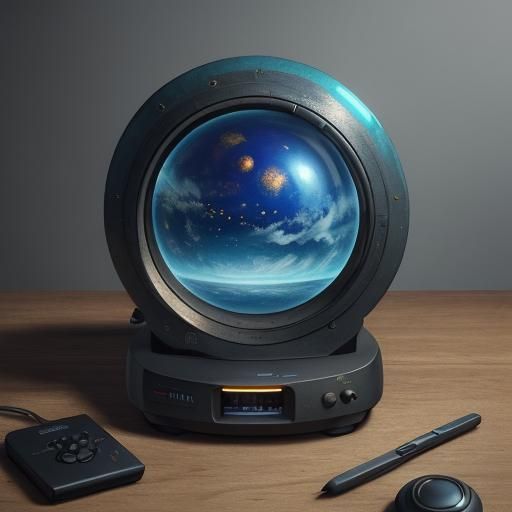 Pixel Pod on Retro Console: Digital Matte Painting