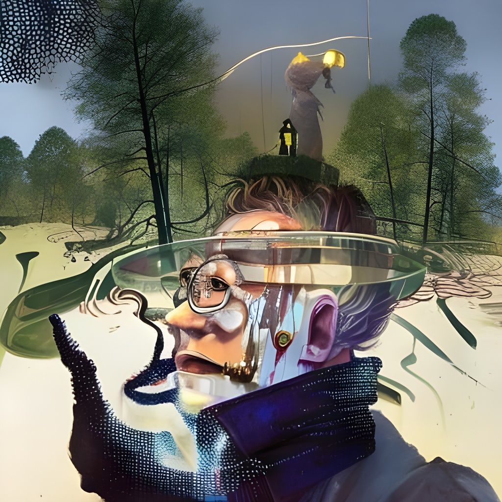 Wizard in Melting Candles: Intricate Matte Painting