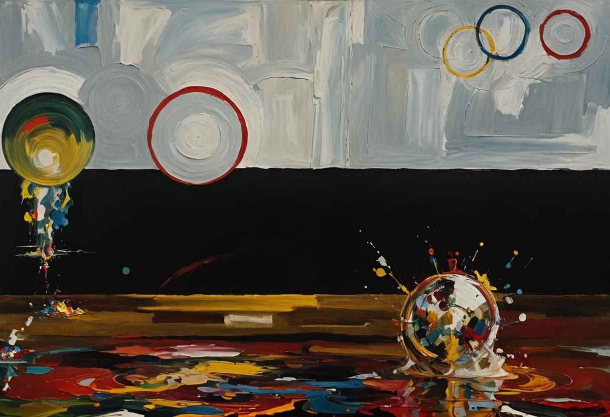 Abstract Expressionism: Swirling Shapes and Colors