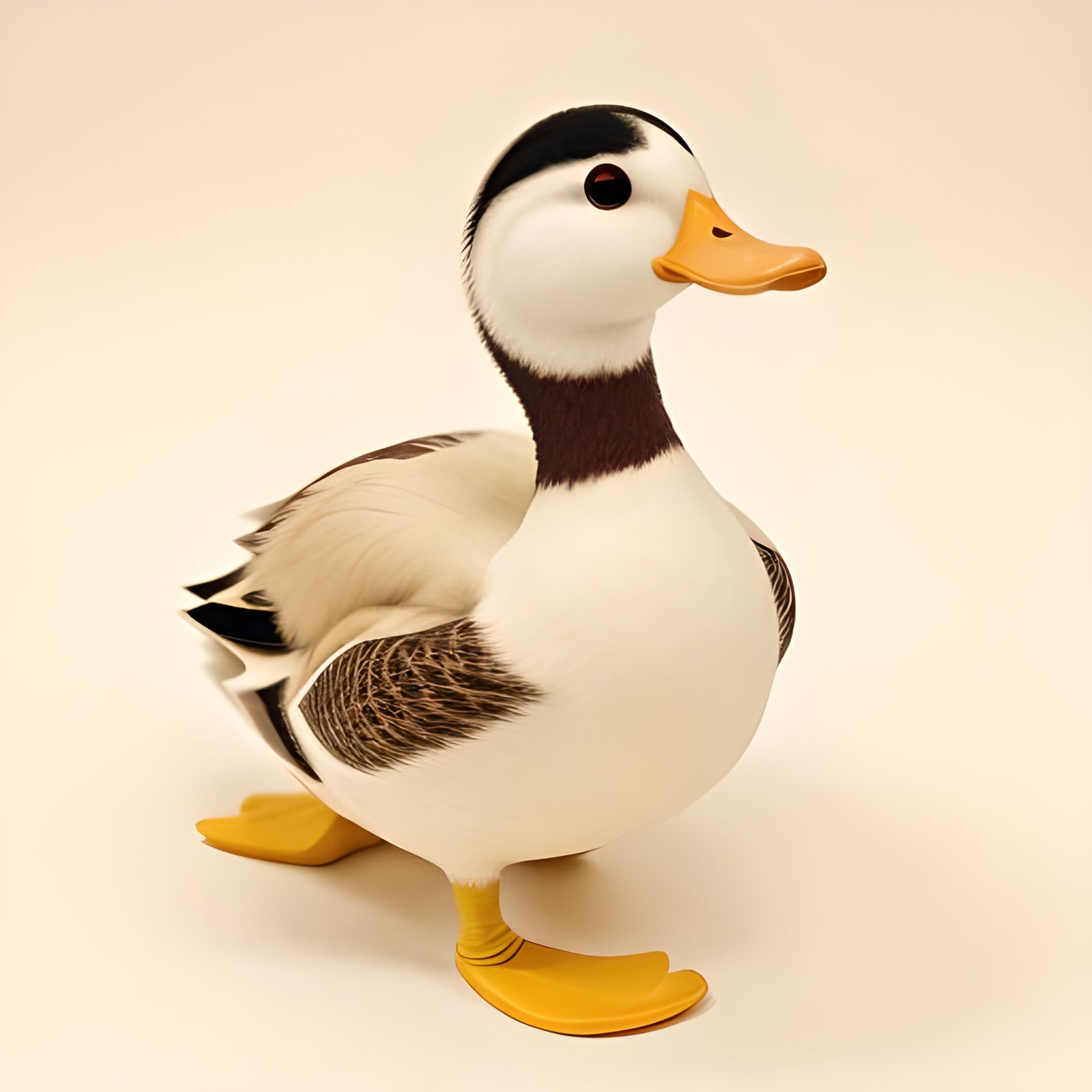 Simple AI Image of a Duck
