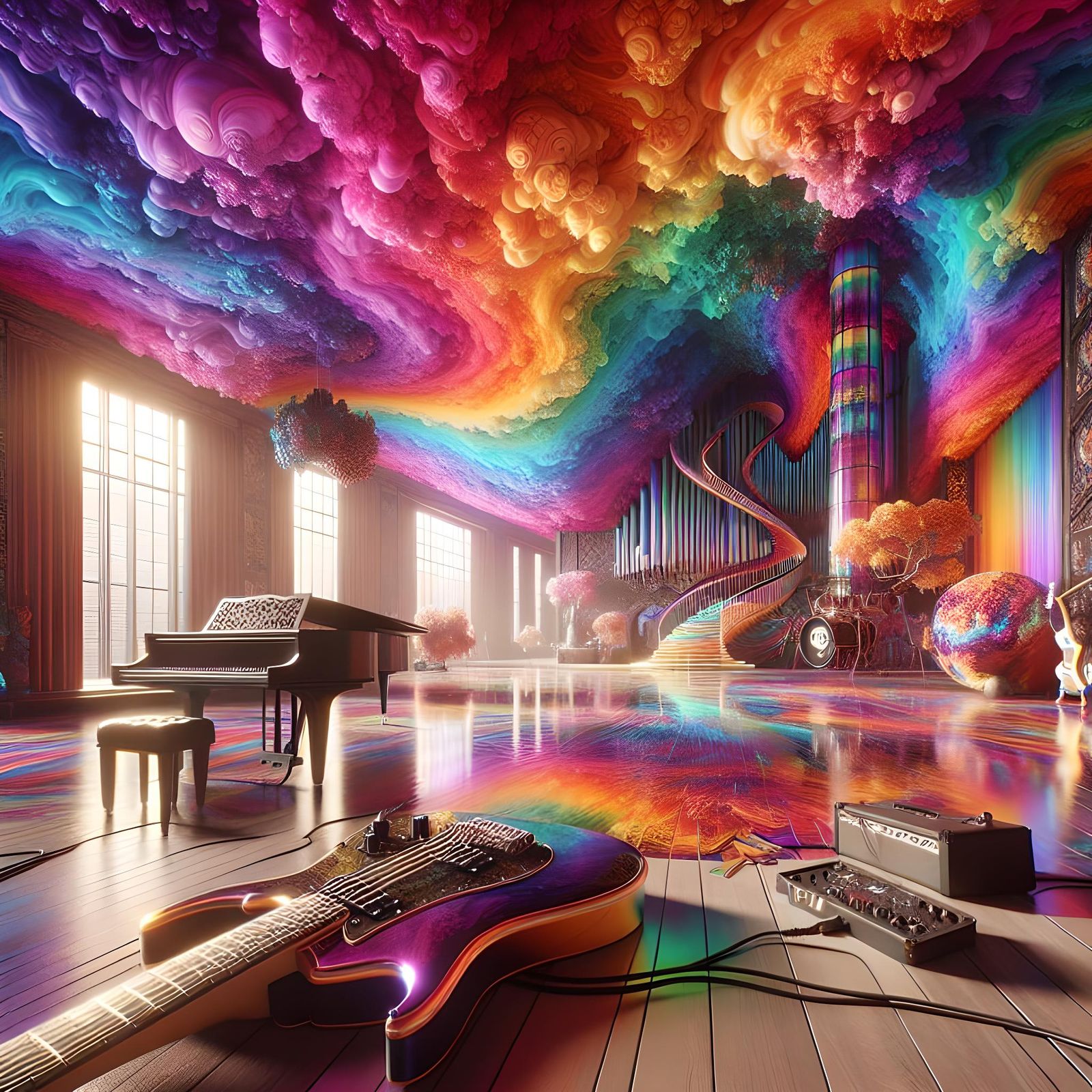 A  gigantic visible large photo of a 8K, 16K, 24K best quali...