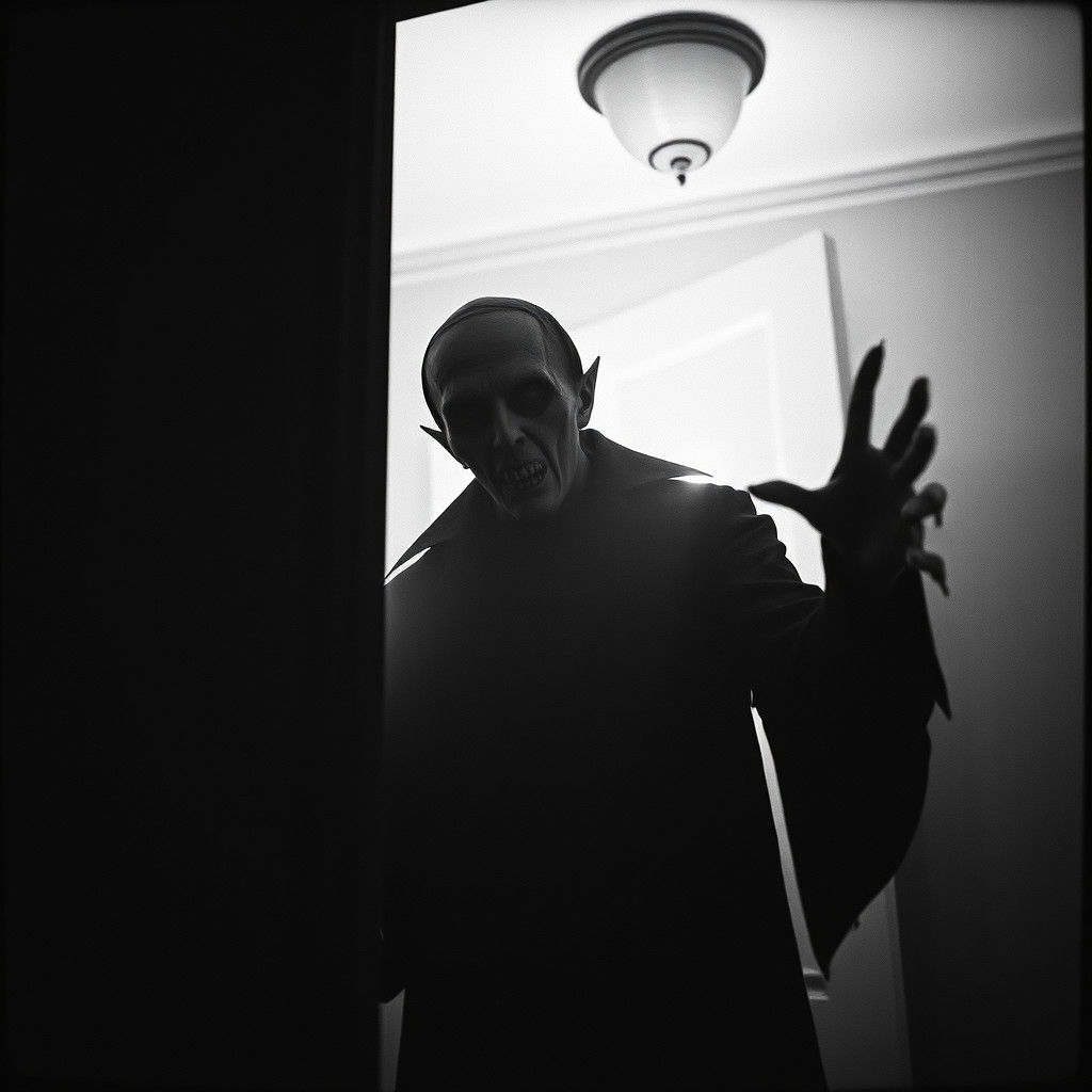 Nosferatu Enters the Room: Classic Film Still