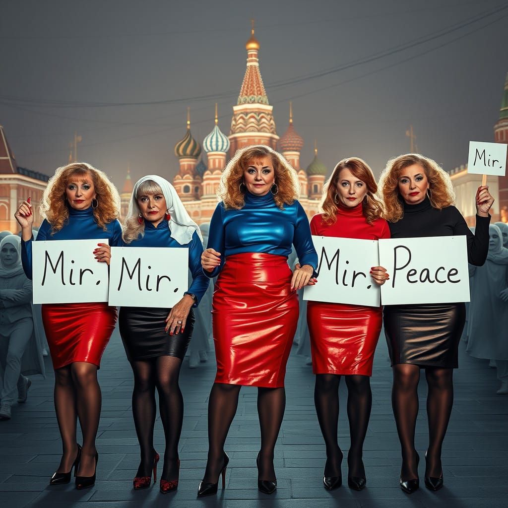 Empowered Women Demand Peace in Moscow's Red Square