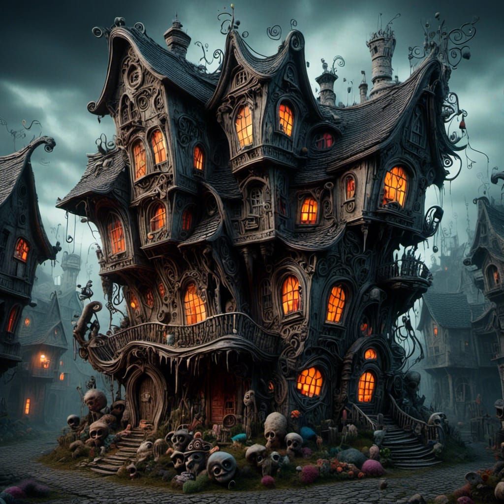 Furious Text Character Charging, Hyper-Maximalist Digital Ar...